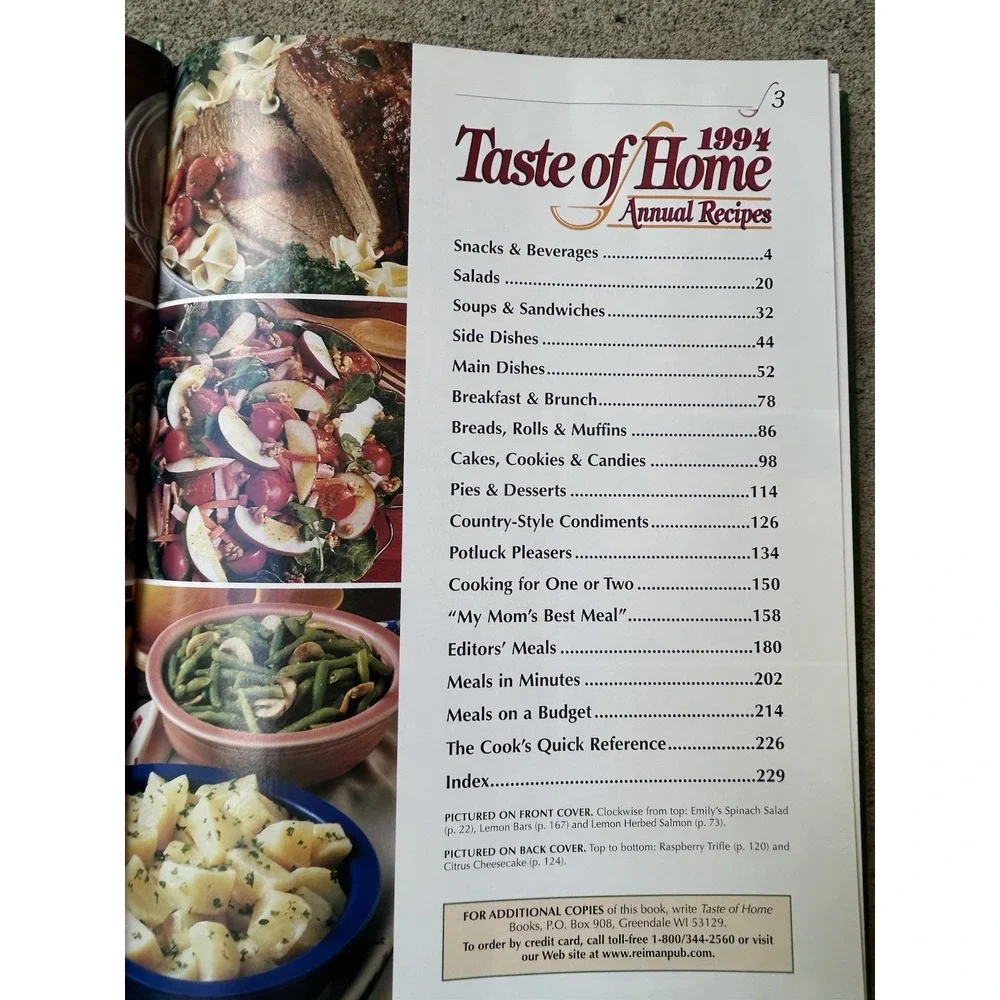 1994 Taste Of Home Annual Recipes Cookbook‎ - 419 Classic Recipes